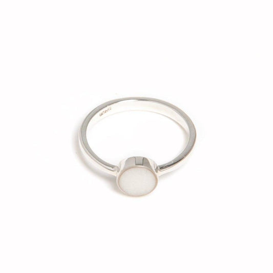 Dainty Snow Moon Ring