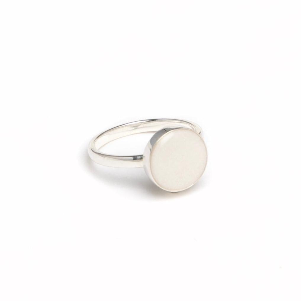 Snow Moon Ring Silver